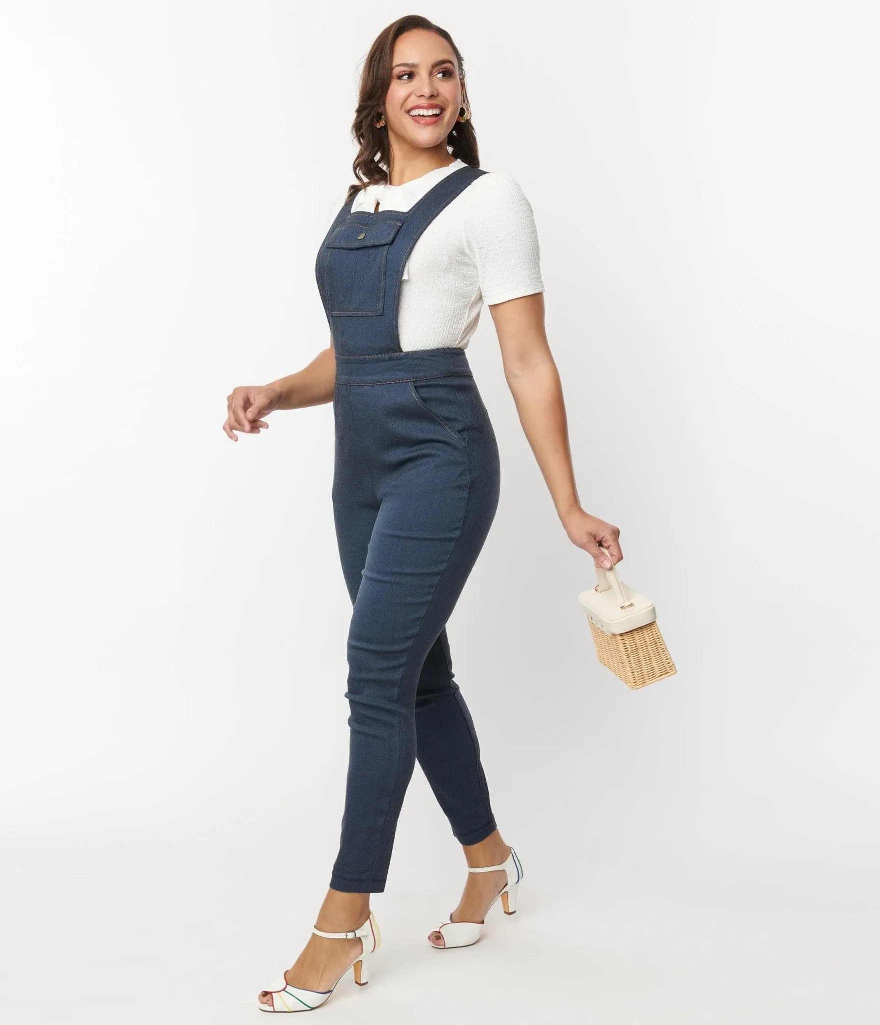 Unique Vintage Dark Denim Overalls sold by Unique Vintage product image thumbnail 5