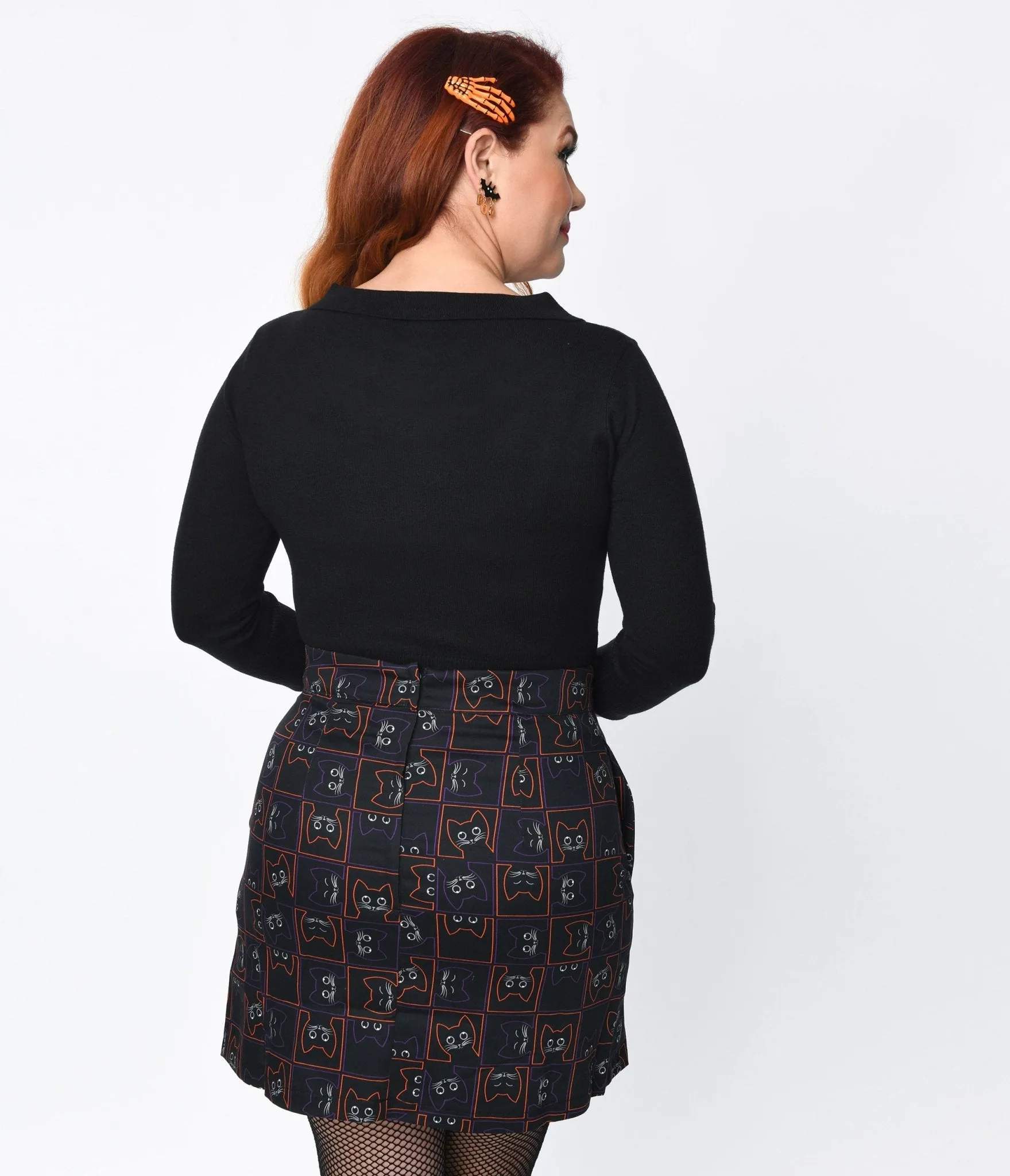 Black Scallop Collar Sweater sold by Unique Vintage product image thumbnail 2