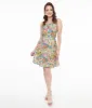 Retrolicious 1950s Vintage Style Rainbow Floral Cotton Swing Dress sold by Unique Vintage