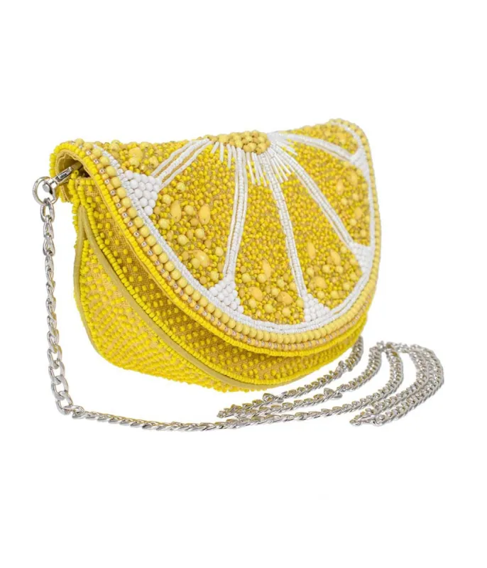 Mary Frances Tart Lemon Crossbody Bag sold by Unique Vintage
