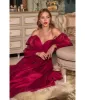 Cinderella Divine Burgundy Chiffon Sweetheart Bridesmaid Goddess Gown sold by Unique Vintage