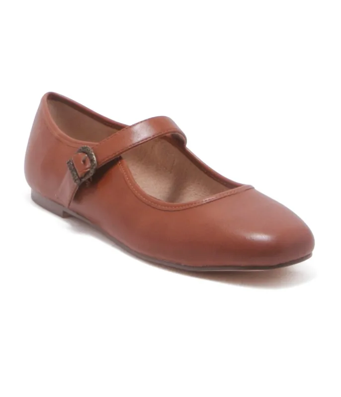 Chelsea Crew Rust Mary Jane Dora Flats sold by Unique Vintage