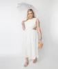 White Lace Front Midi Dress sold by Unique Vintage
