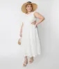 White Lace Front Midi Dress sold by Unique Vintage