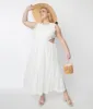 White Lace Front Midi Dress sold by Unique Vintage