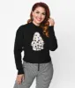 Black Starry Ghost Sequin Sweater sold by Unique Vintage