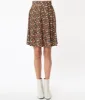 Smak Parlour Brown & Multicolor Floral Sweet Talk Flare Skirt sold by Unique Vintage