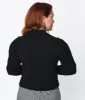 Black Starry Ghost Sequin Sweater sold by Unique Vintage