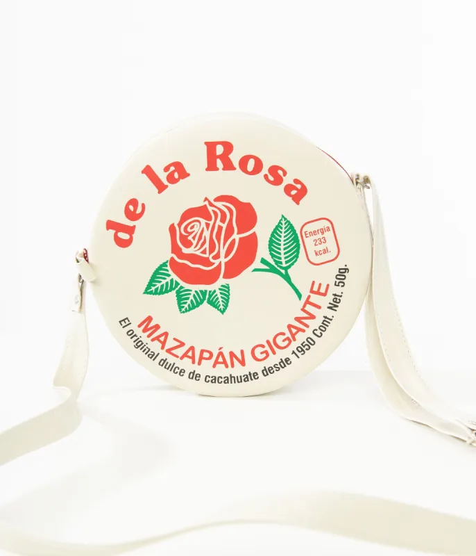 Mexican Mazapan Leatherette Crossbody Bag made by Unique Vintage
