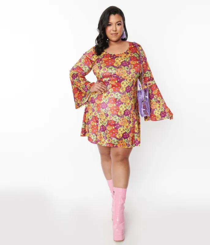 Sourpuss Pumpkin Patch Velvet Belle Dress sold by Unique Vintage