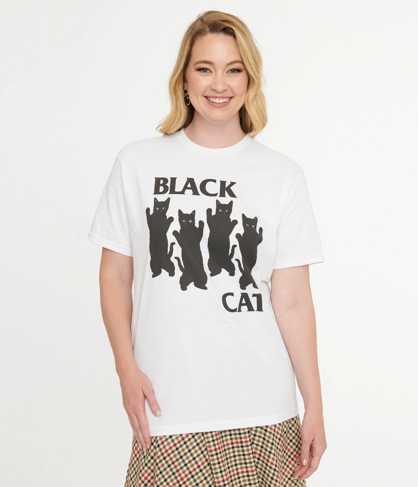 Black Cat Classic Unisex Graphic Tee sold by Unique Vintage product image thumbnail 3