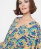 1970s Blue Multicolor Rapture Caftan sold by Unique Vintage