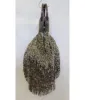1920s Pewter Beaded Fringe Wristlet sold by Unique Vintage