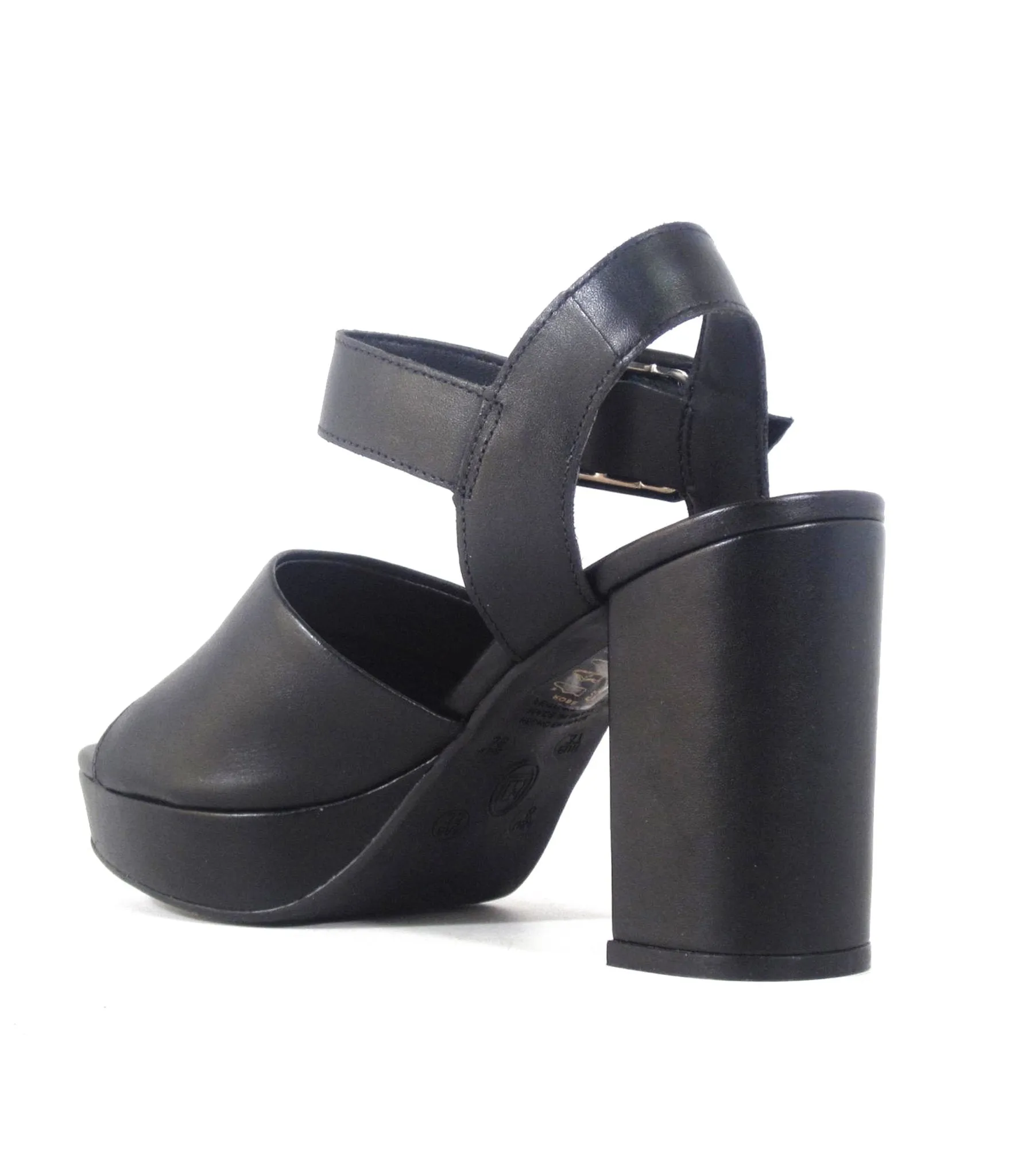 Chelsea Crew 1970s Black Chunky Platform Rose Heels sold by Unique Vintage product image thumbnail 3