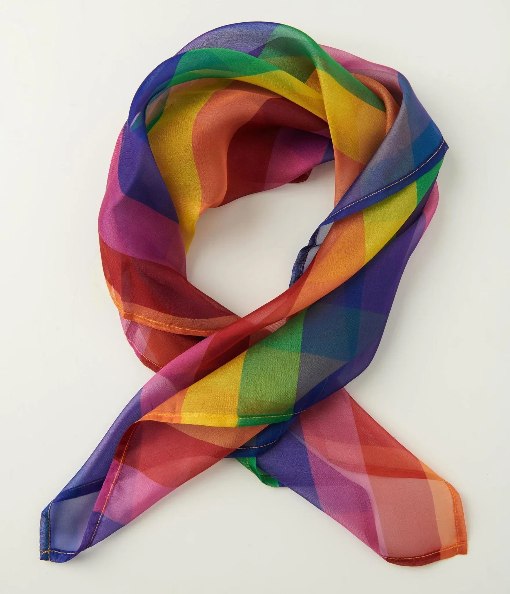 Unique Vintage Rainbow Stripe Hair Scarf sold by Unique Vintage product image thumbnail 2