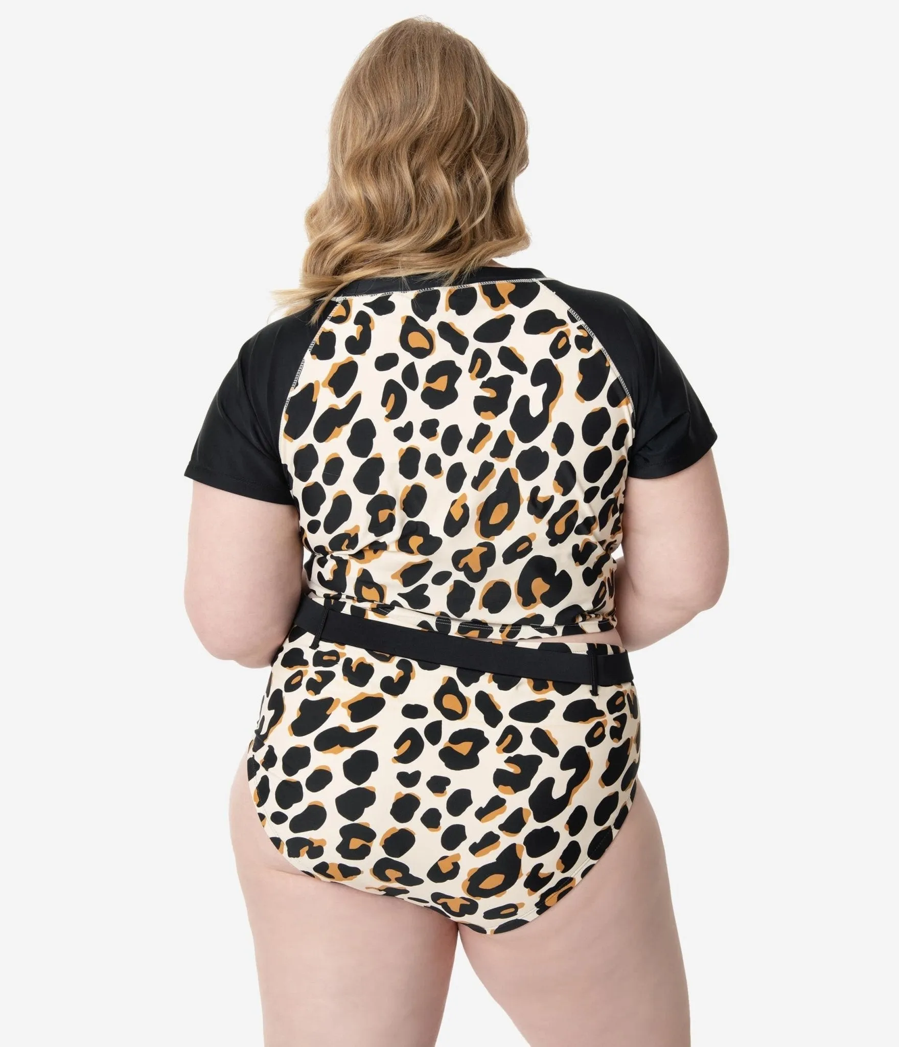 Plus Size Leopard Print Belted Swim Bottom sold by Unique Vintage product image thumbnail 3