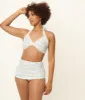 Esther Williams 1950s Light Blue & White Daisy Print Bikini Set sold by Unique Vintage