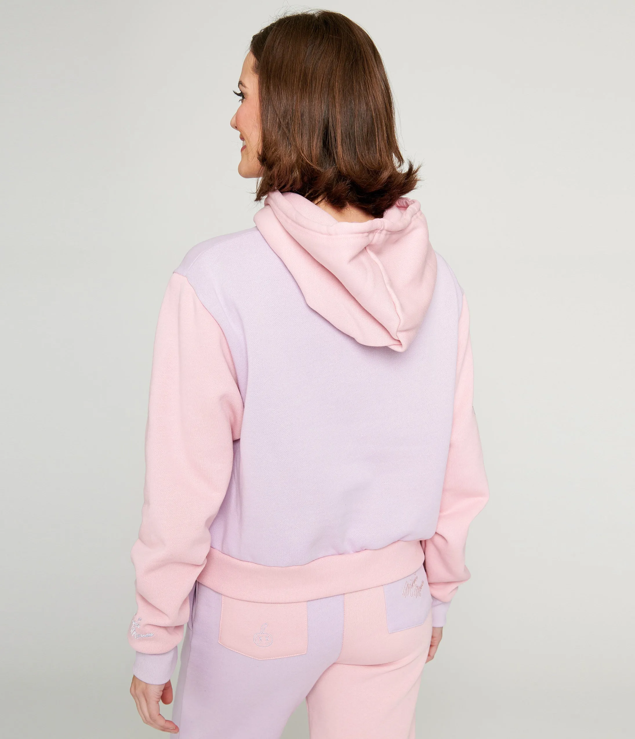 Cakeworthy Pink & Purple Color Block Minnie Mouse Hoodie sold by Unique Vintage product image thumbnail 3