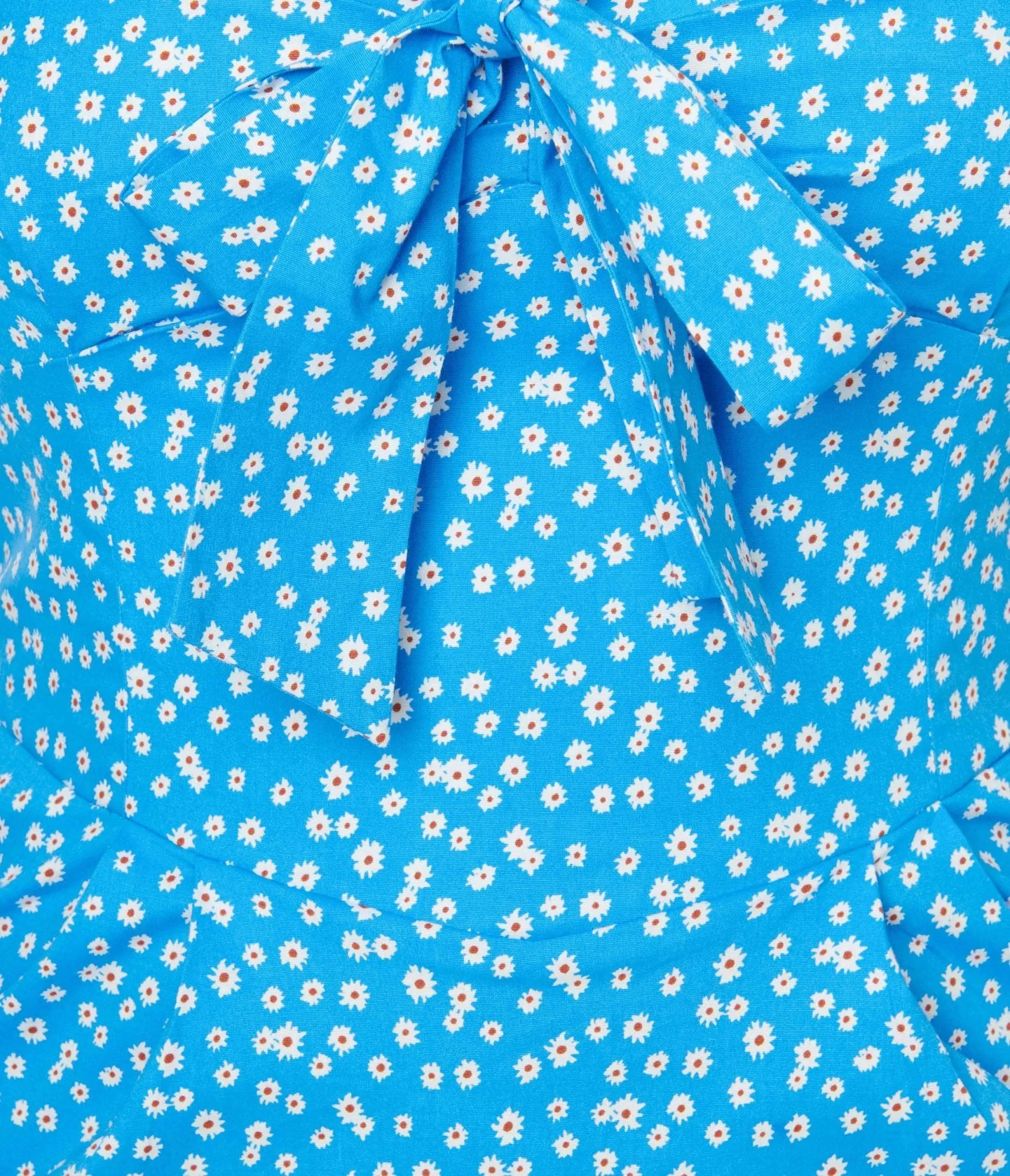 Blue & White Floral Wiggle Dress sold by Unique Vintage product image thumbnail 3