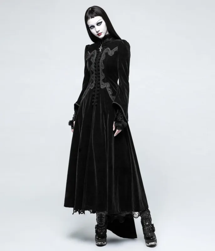 Black Gothic Palace Swallow Tail Jacket sold by Unique Vintage