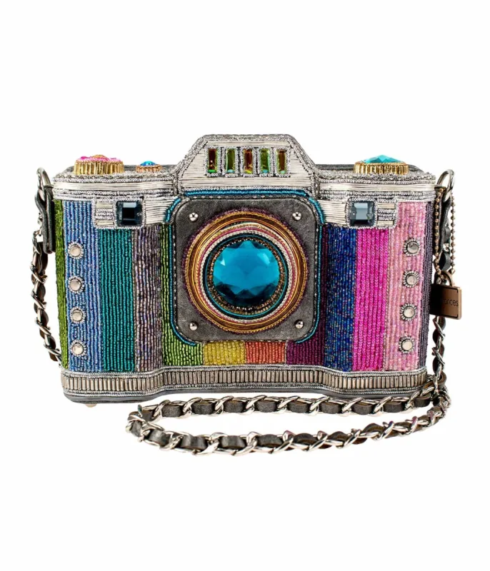 Mary Frances Life in Color Camera Crossbody Bag sold by Unique Vintage