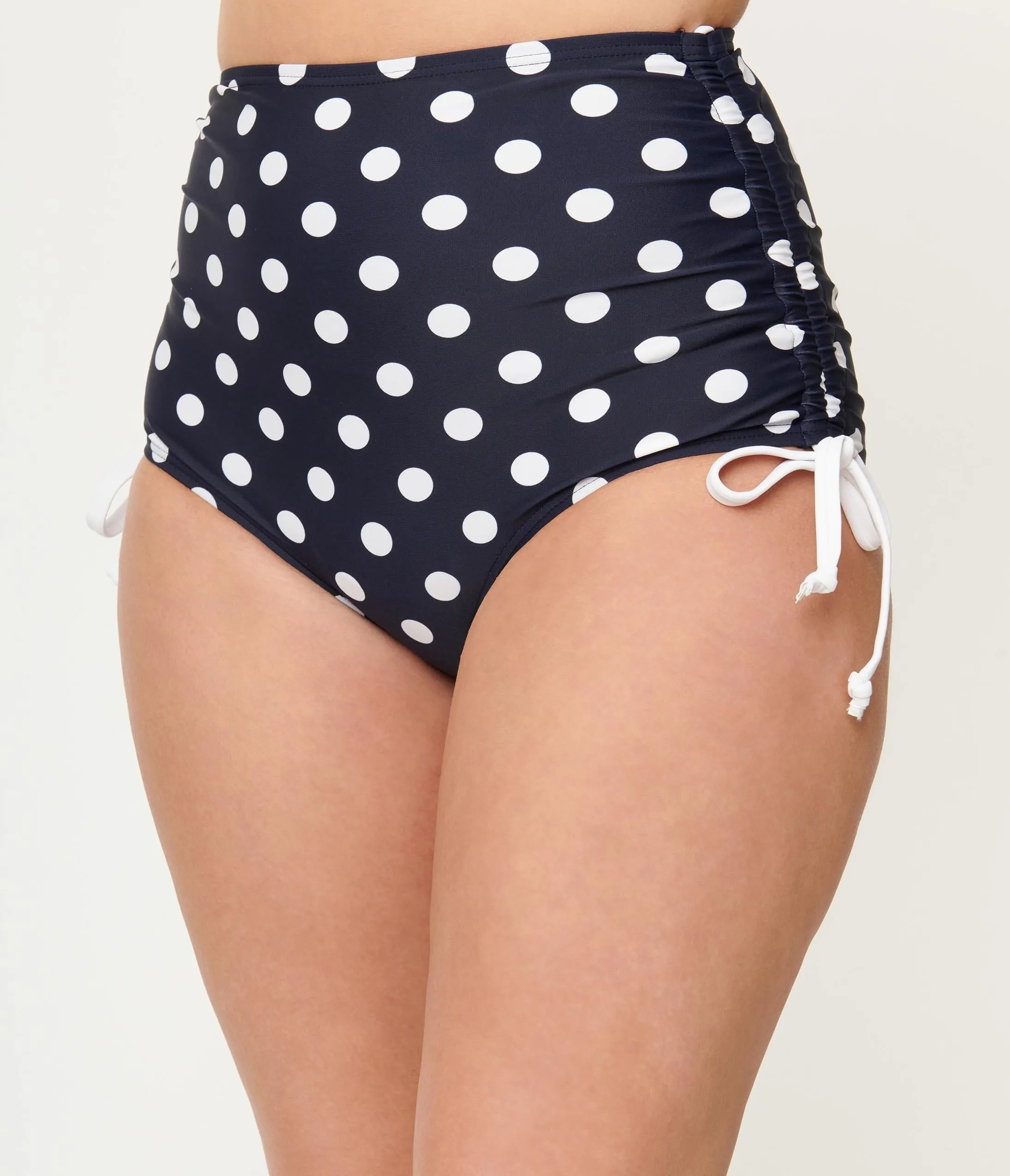 Unique Vintage Navy & White Polka Dot Provincetown Swim Bottom sold by Unique Vintage product image thumbnail 2