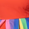 Unique Vintage Plus Size Red & Rainbow Stripe Swing Dress sold by Unique Vintage