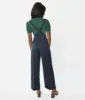 1940s Navy Her Favorite Suspender Trousers sold by Unique Vintage