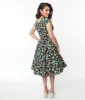 Retrolicious Black Cactus Greta Swing Dress sold by Unique Vintage