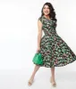 Retrolicious Black Cactus Greta Swing Dress sold by Unique Vintage
