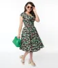 Retrolicious Black Cactus Greta Swing Dress sold by Unique Vintage