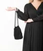 1920s Style Black Beaded & Crochet Tassel Purse sold by Unique Vintage