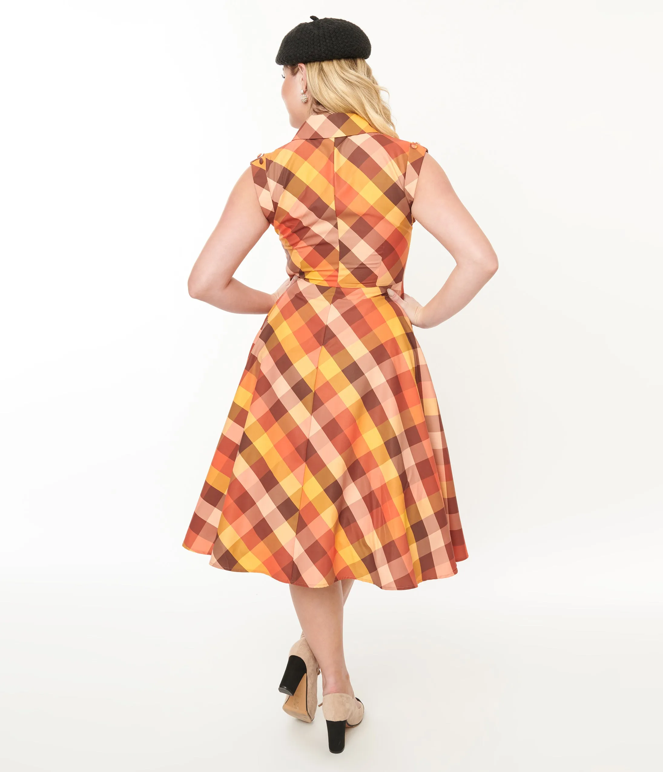 Unique Vintage 1950s Fall Madras Plaid Shirt Dress sold by Unique Vintage product image thumbnail 2