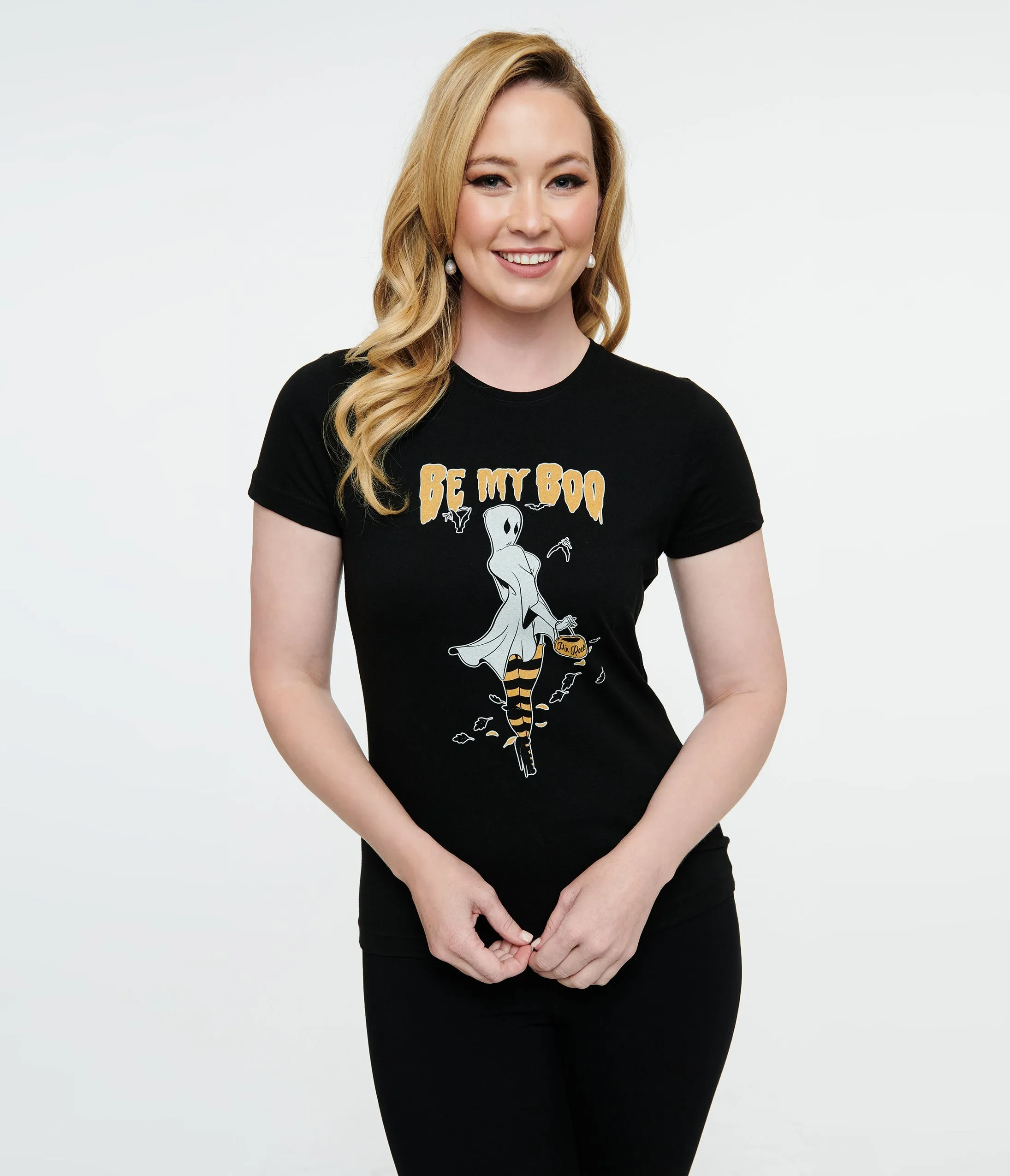 1950s Black Hallowitch Fitted Graphic Tee sold by Unique Vintage product image thumbnail 3