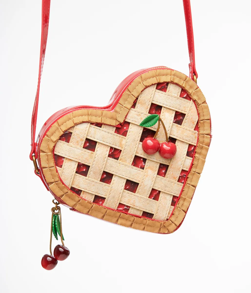 Betsey Johnson Sweet As Cherry Pie Handbag sold by Unique Vintage