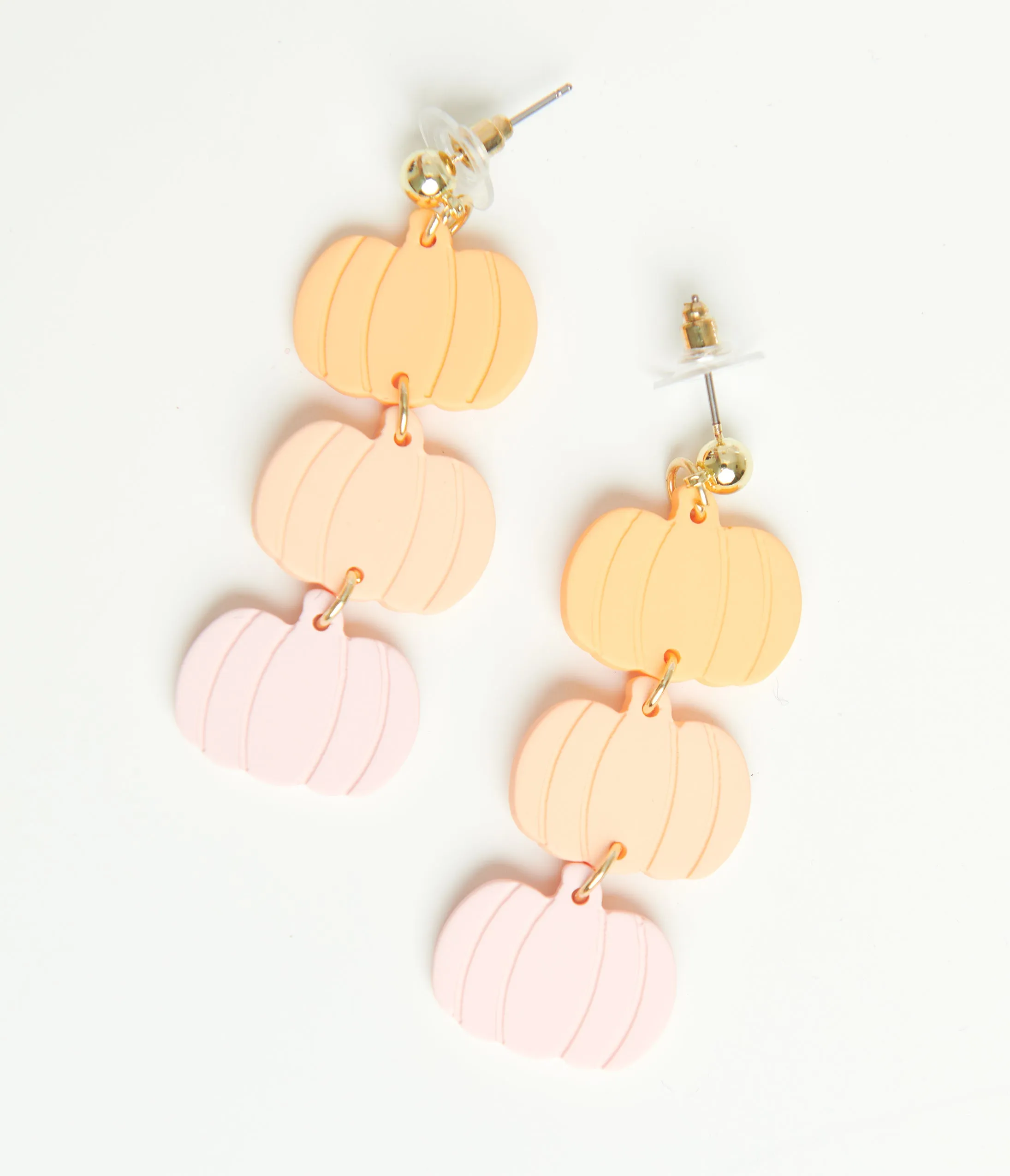 Pastel Pumpkin Drop Earrings sold by Unique Vintage