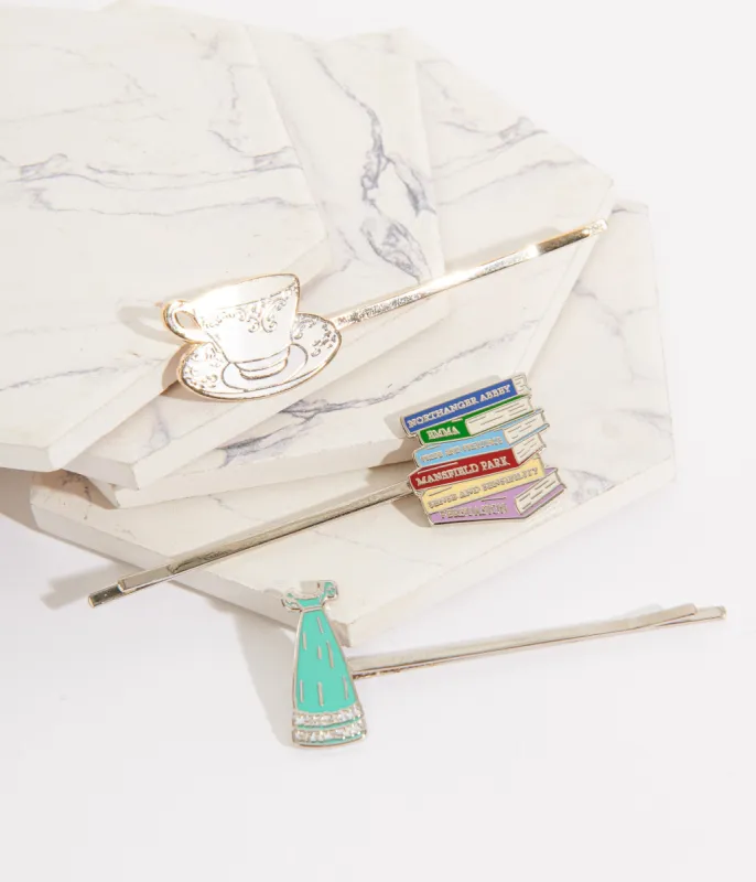 Jane Austen Bobby Pins made by Unique Vintage