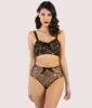 Bettie Page Solar Black & Gold Cosmic Print Bullet Bra sold by Unique Vintage