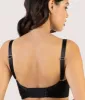 Bettie Page Solar Black & Gold Cosmic Print Bullet Bra sold by Unique Vintage
