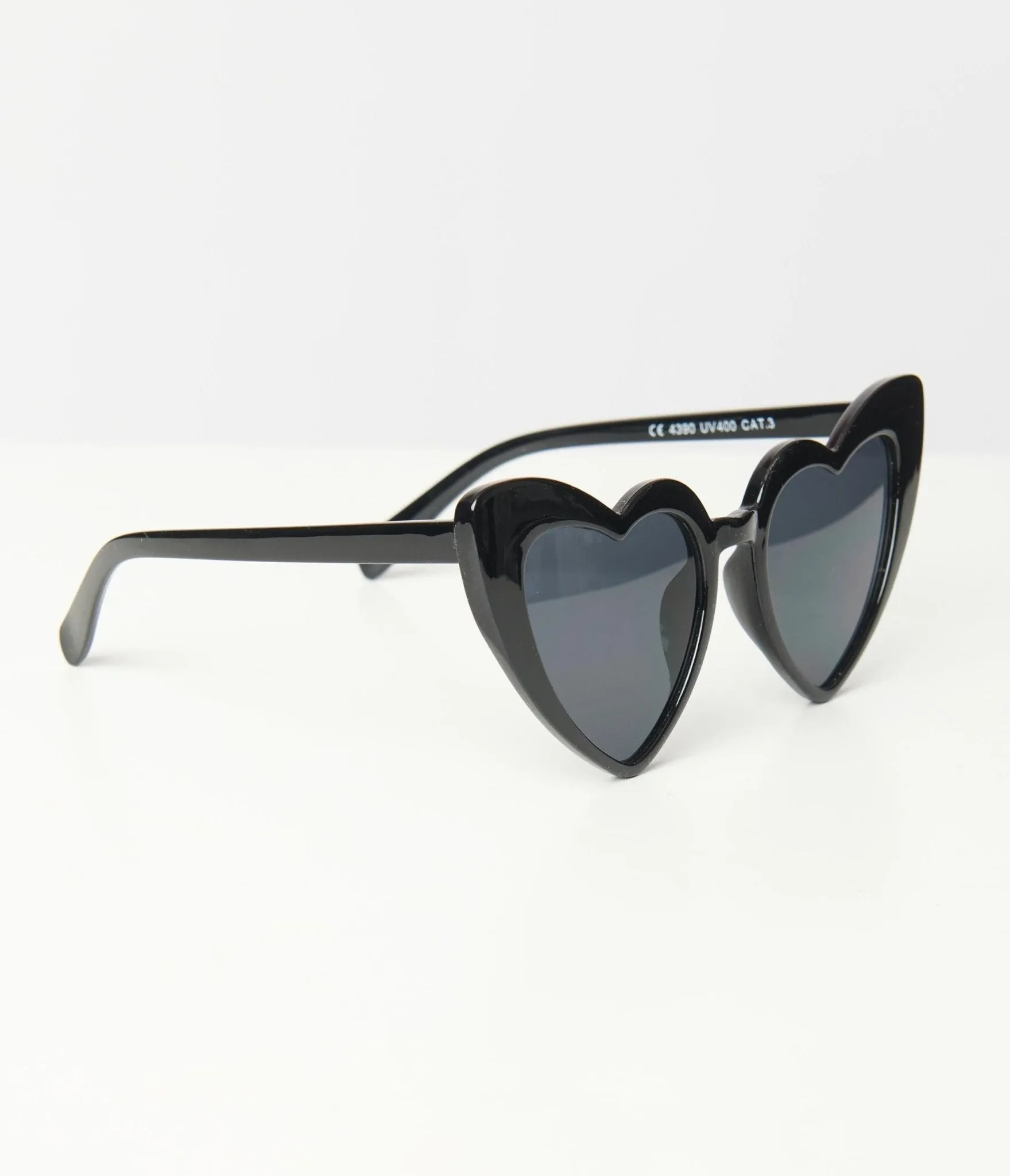 Unique Vintage Black Heart Sunglasses sold by Unique Vintage product image thumbnail 2