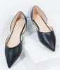 Black Leatherette Pointed Toe Flats sold by Unique Vintage
