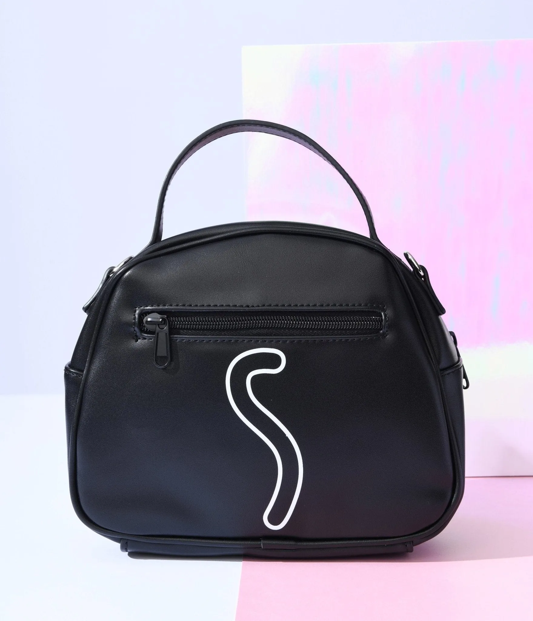 Black Kawaii Kitty Shoulder Handbag sold by Unique Vintage product image thumbnail 2