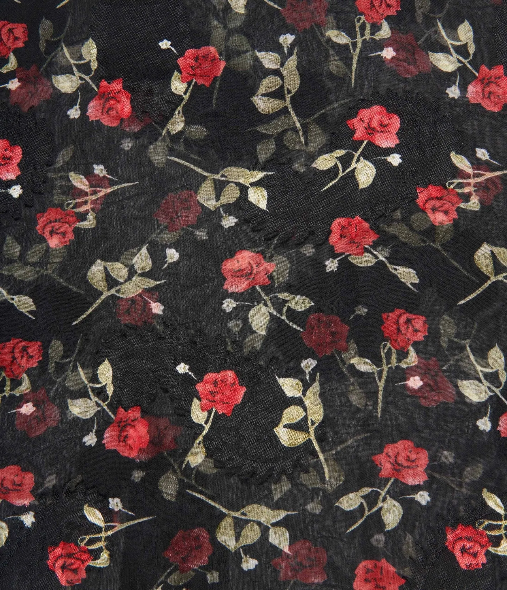 Unique Vintage Black & Red Roses Hair Scarf sold by Unique Vintage product image thumbnail 3