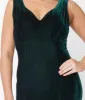 Unique Vintage 1930s Emerald Green Velvet Goldwyn Gown sold by Unique Vintage