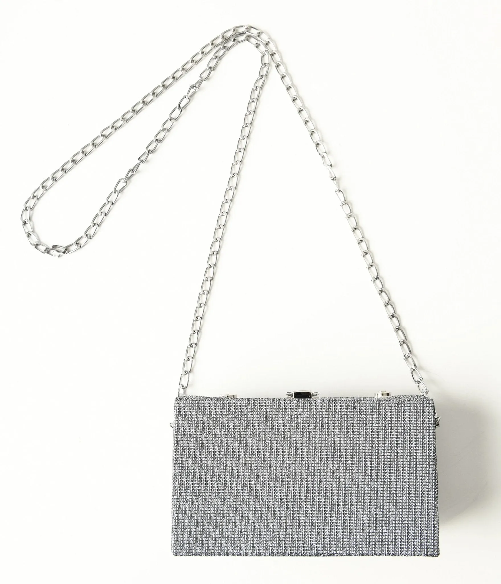 Metallic Silver Camera Crossbody Bag sold by Unique Vintage product image thumbnail 3