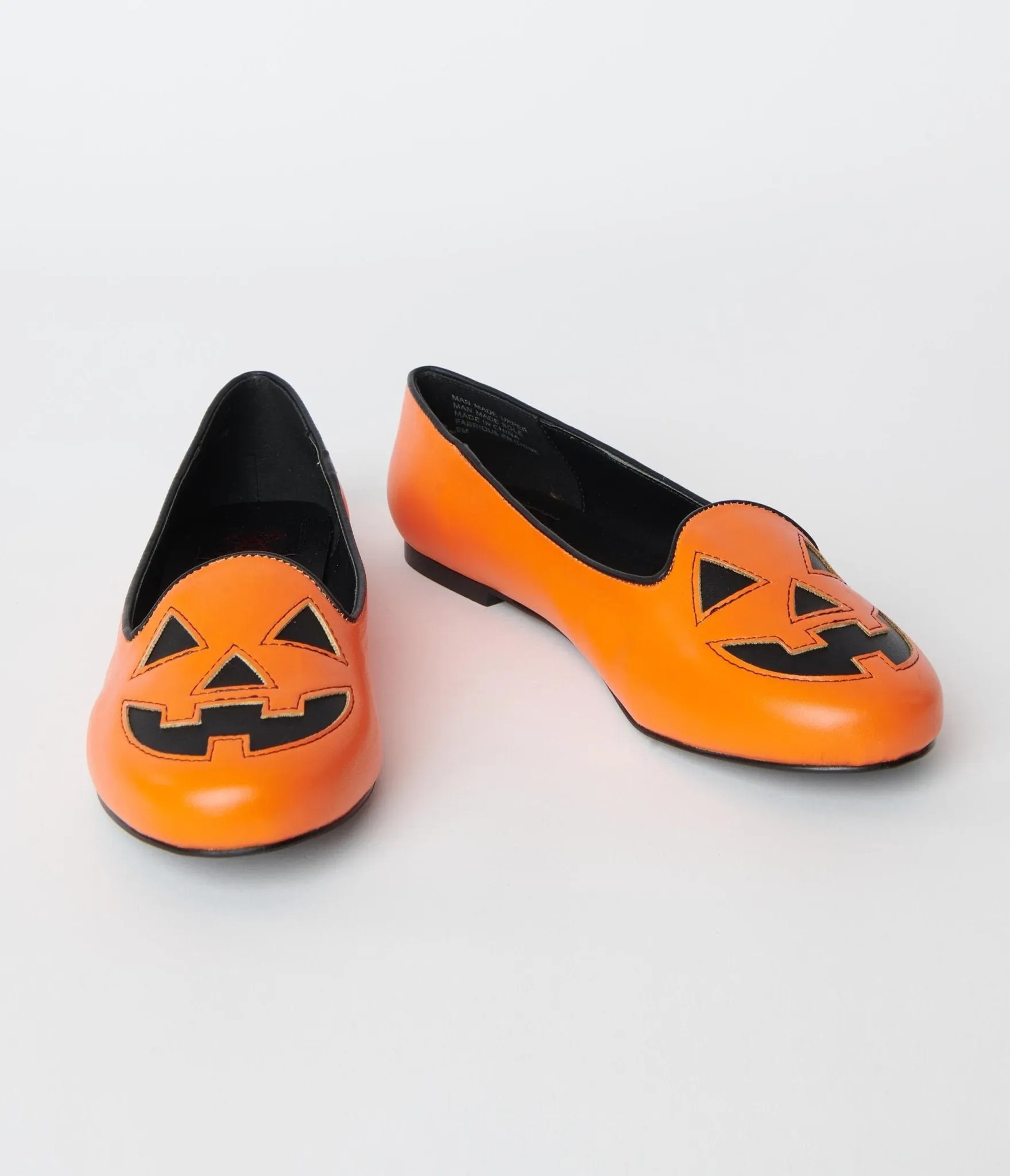 Orange Leatherette Pumpkin Lydia Flats sold by Unique Vintage product image thumbnail 2