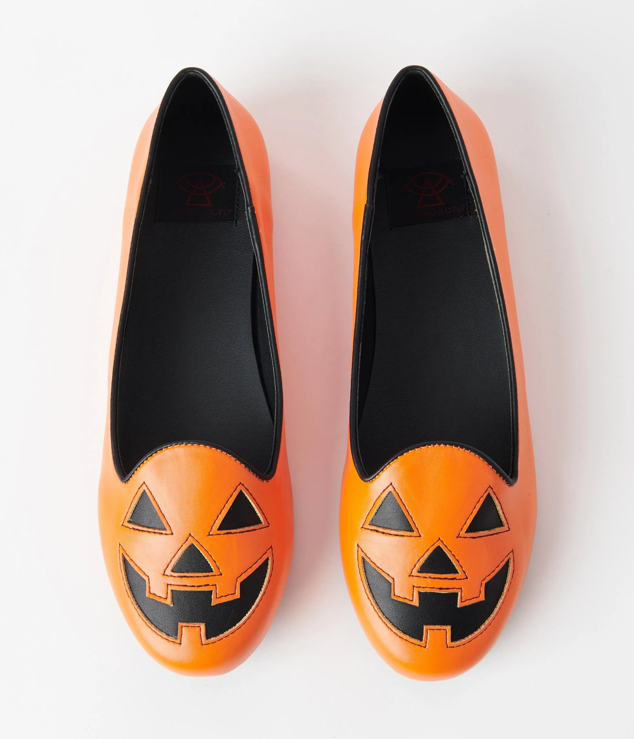 Orange Leatherette Pumpkin Lydia Flats sold by Unique Vintage product image thumbnail 5