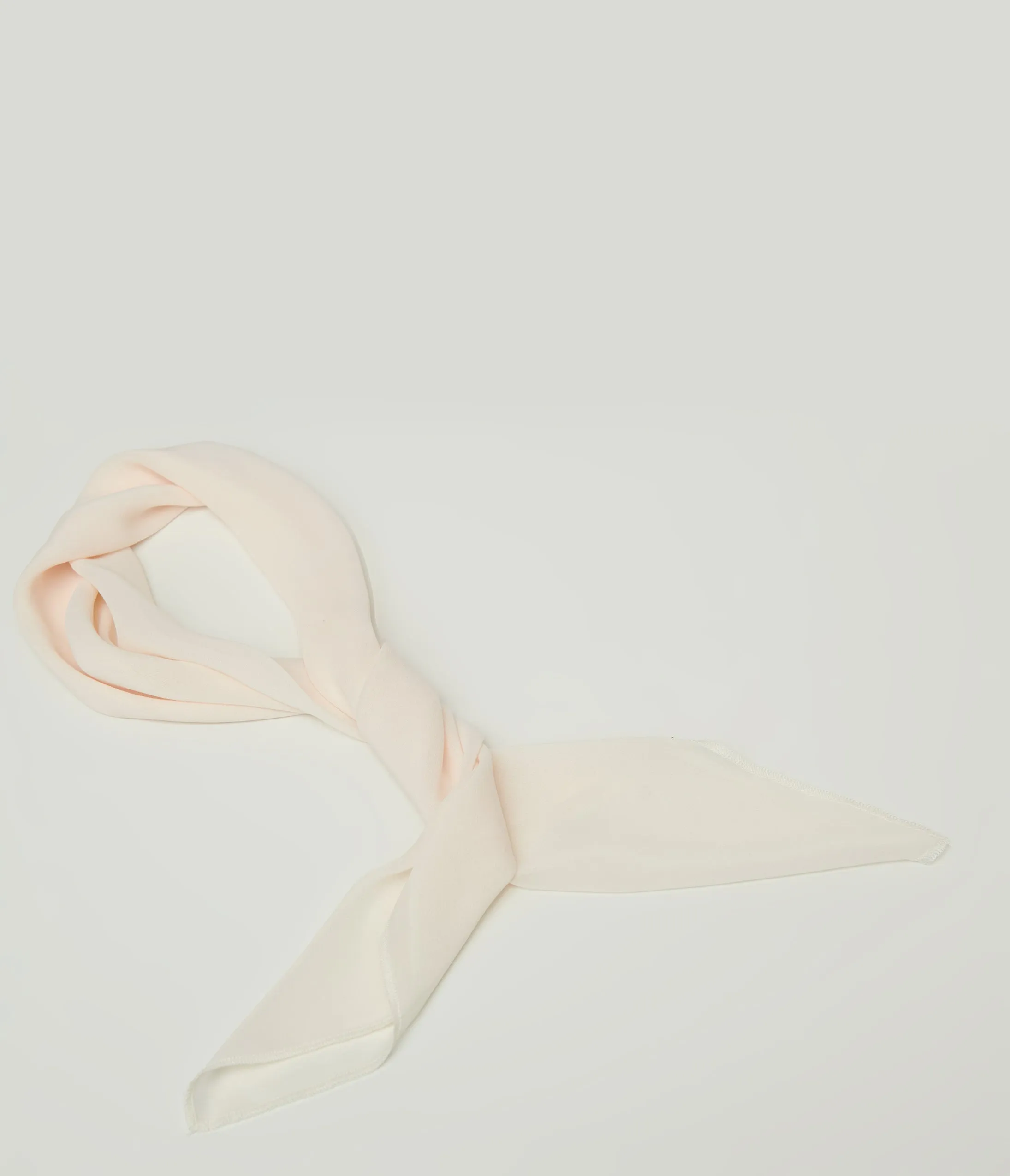 1950s Beige Chiffon Hair Scarf sold by Unique Vintage product image thumbnail 3