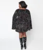 Smak Parlour Black & Rainbow Sequin Downtown Scene Mini Dress sold by Unique Vintage