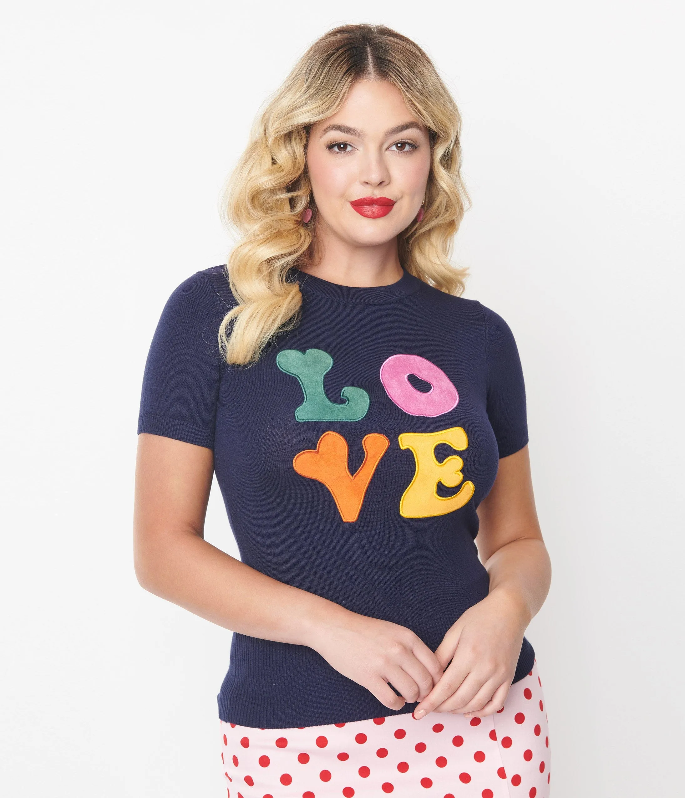 Navy Sydney Love Top sold by Unique Vintage product image thumbnail 3